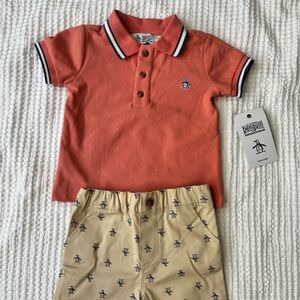 Original Penguin munsingwear 12m boys outfit polo